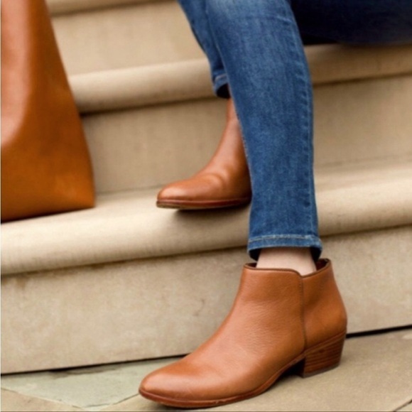 Sam Edelman Petty Cognac Booties 6.5 Wide - Picture 16 of 16